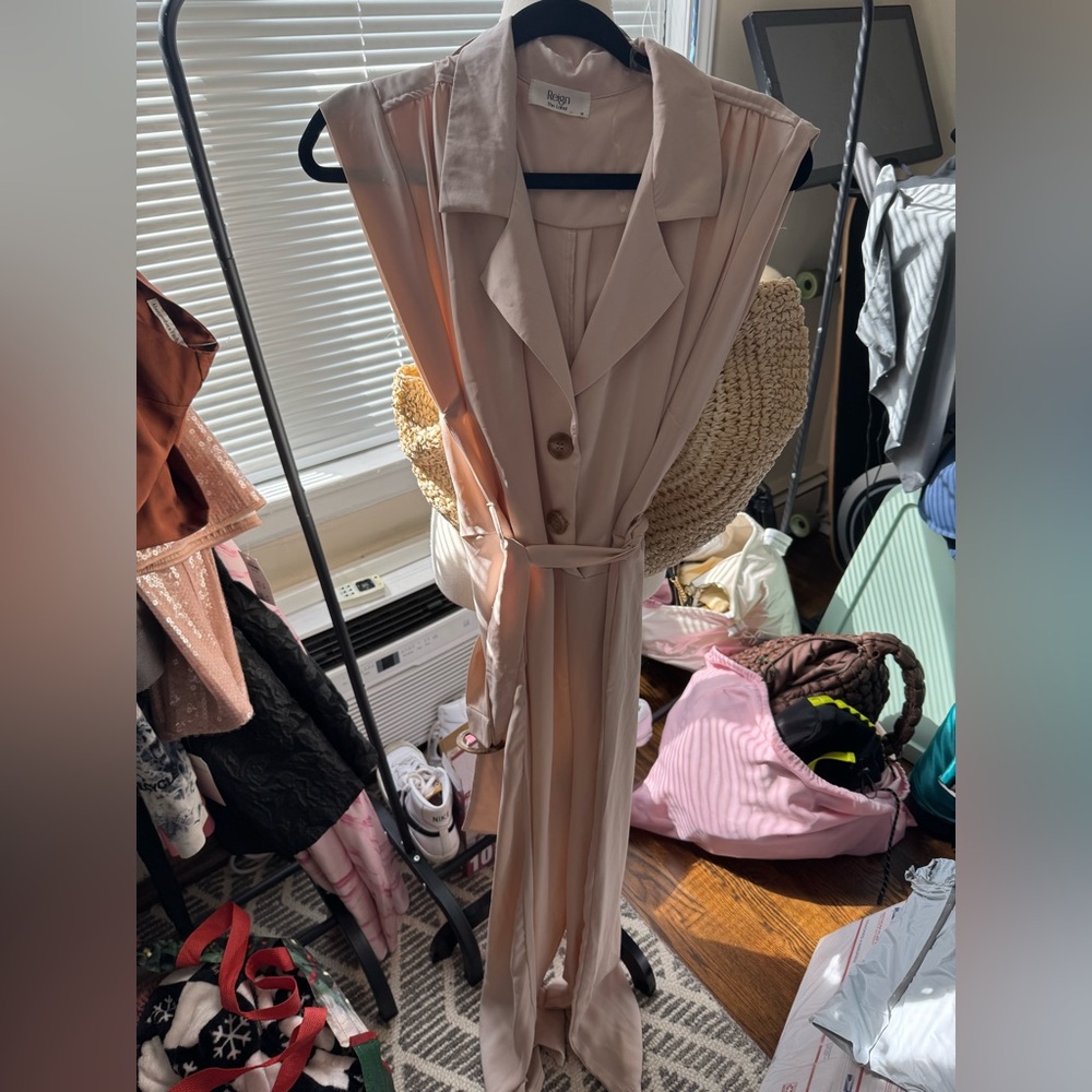Reign Cream Sleeveless Jumpsuit size M worn once